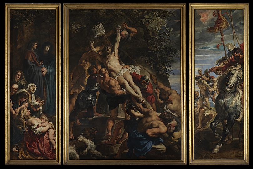 La elevación de la cruz por Peter Paul Rubens.