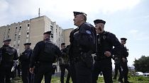 French police forces in Marseille southern France last week as part of the first round of the anti-drug operation. 