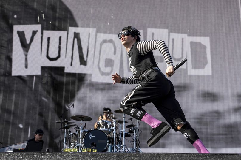 YUNGBLUD performs at the Coachella Music & Arts Festival at the Empire Polo Club, Friday, April 14, 2023