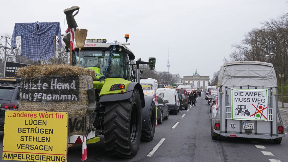 Αγρότες - διαδήλωση - Γερμανία