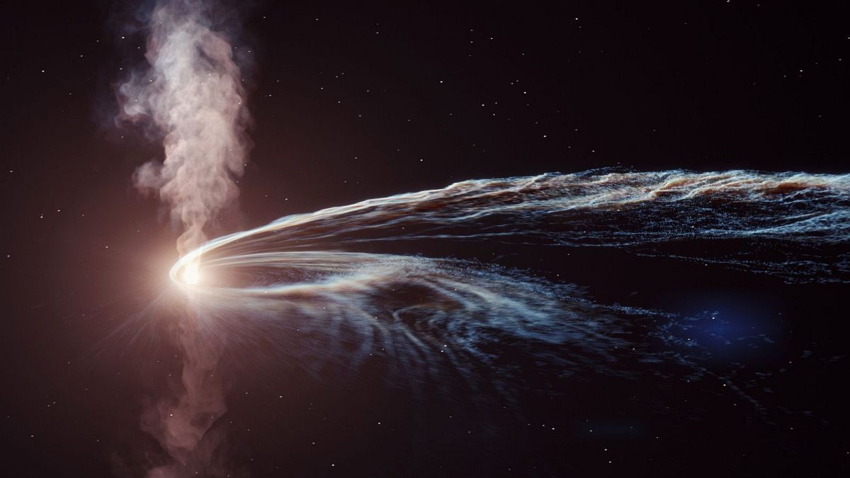 فروپاشی یک ستاره توسط سیاه‌چاله عظیم