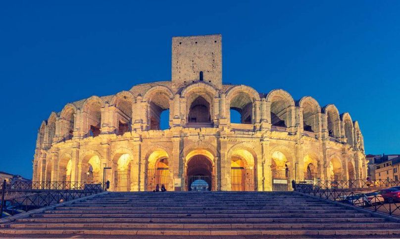 L'amphithéâtre romain à Arles, France.