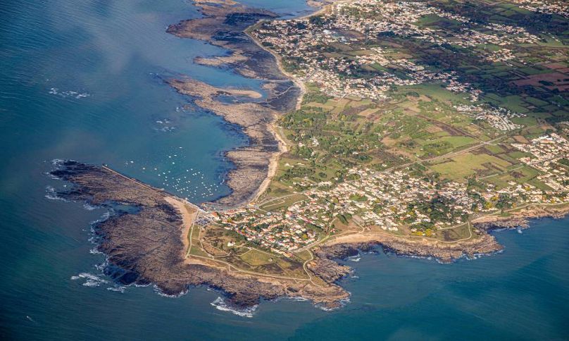 Noirmoutier-en-l'Île from the air