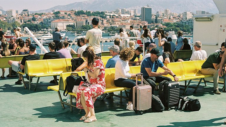 Avoid flying by travelling by ferry instead. 