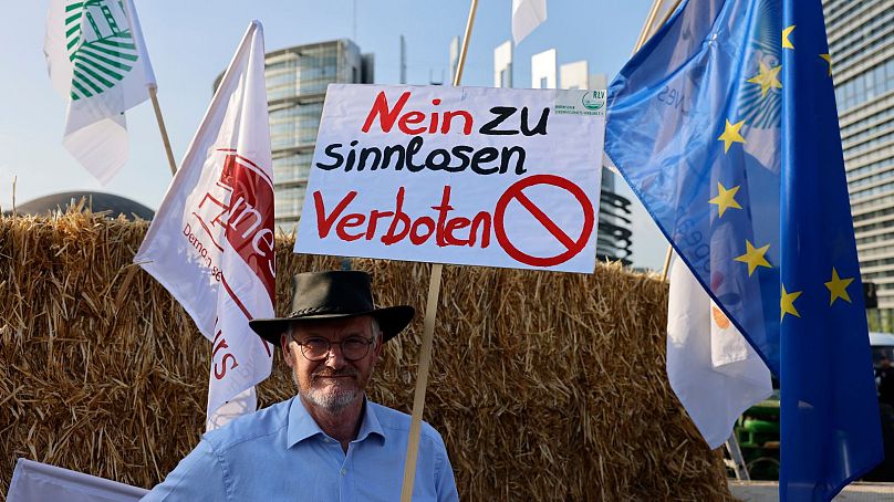 کشاورز معترض آلمانی