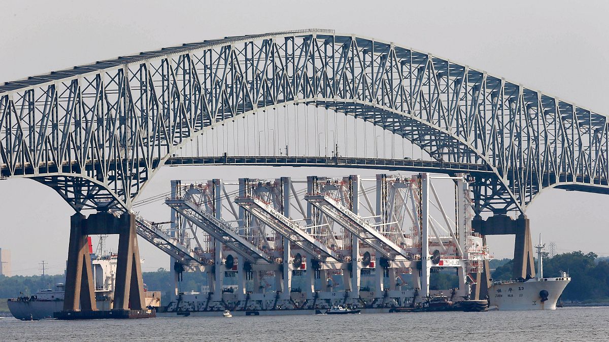 Мост се срути в американския град Балтимор Голям мост в