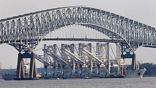 Cargo ship hits Baltimore's Key Bridge, bringing it down