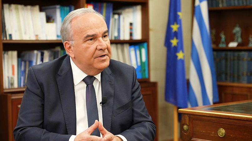 Ministro responsable del Plan de Recuperación griego, Nikos Papathanasis