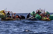 غرق شدن قایق مهاجران در دریای مدیترانه