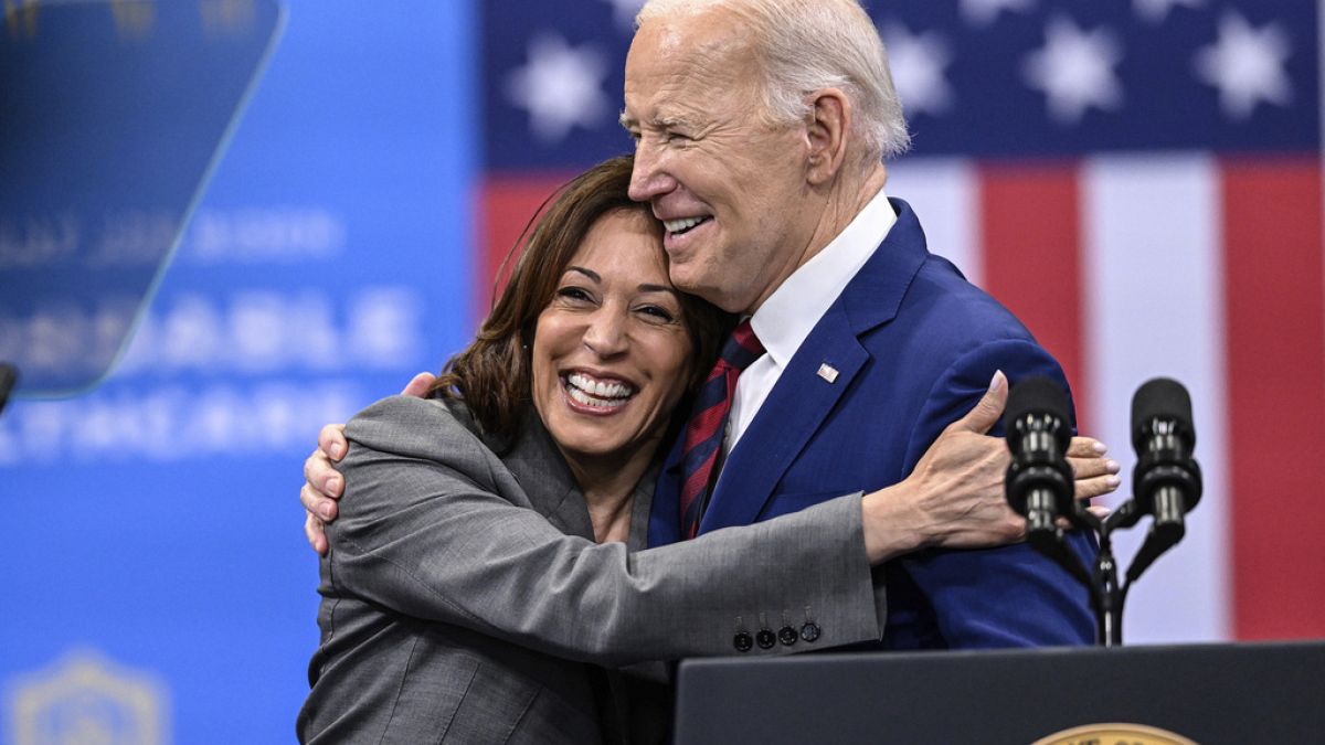 Kamala Harris alelnök és Joe Biden elnök, Raeligh, 2024 március