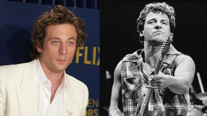 Jeremy Allen White (left) eyed up to play Bruce Springsteen