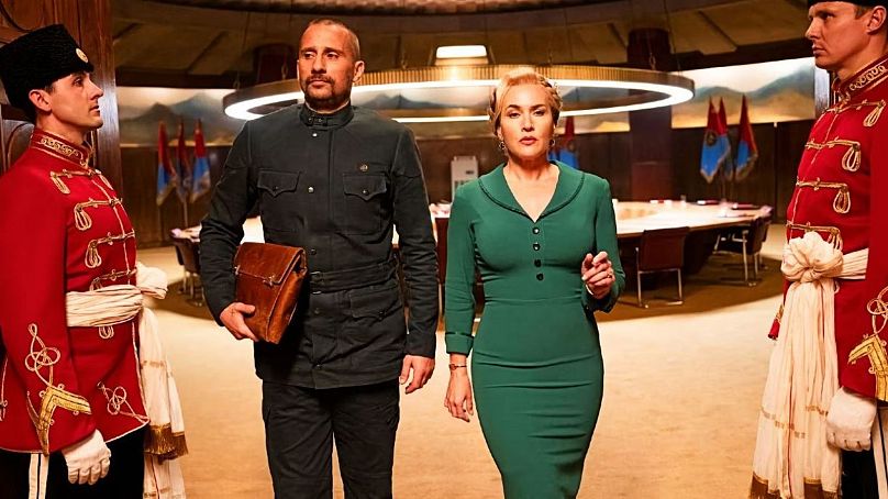 Matthias Schoenaerts and Kate Winslet in The Regime