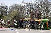 خروج اتوبوس از بزرگراهی در شرق آلمان دست کم ۵ کشته برجای گذاشت