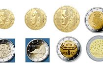 New national sides of euro coins.