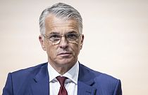Newly appointed Group Chief Executive Officer of Swiss Bank UBS Sergio Ermotti attends a news conference in Zurich, Switzerland Wednesday, March 29, 2023. 