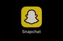 The icon for instant messaging app Snapchat