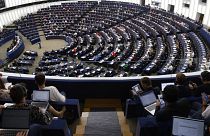 O Parlamento Europeu em Estrasburgo
