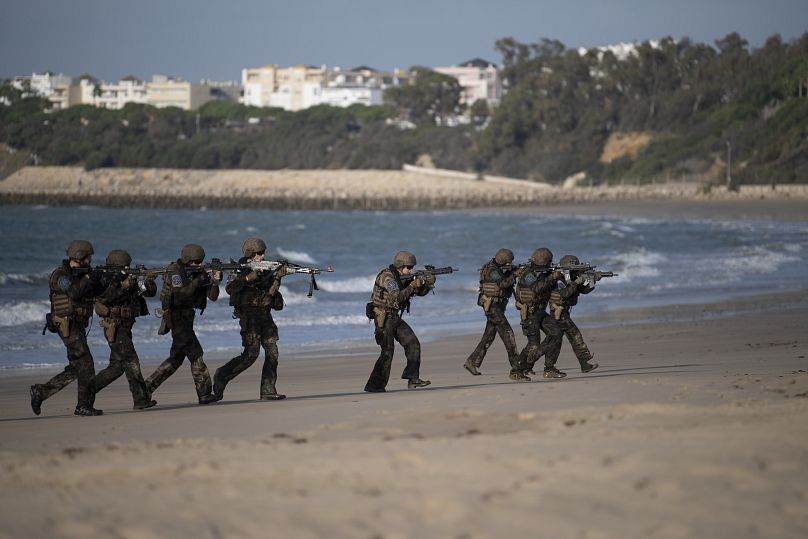 An EU military exercise in Spain, 2023