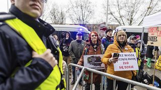 مظاهرة في وارسو مؤيدة لاستعمال حبوب الإجهاض. 2023/03/14