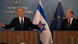 لقاء المستشار الألماني ورئيس الوزراء الإسرائيلي