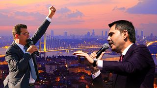 İBB Başkan adayları Ekrem İmamoğlu ve Murat Kurum 