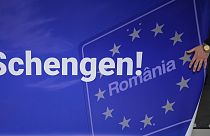 Romanya'da havaalanlarında 'Schengen'e hoşgeldiniz' pankartları asıldı