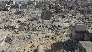 Gázai romok egy izraeli támadás után 