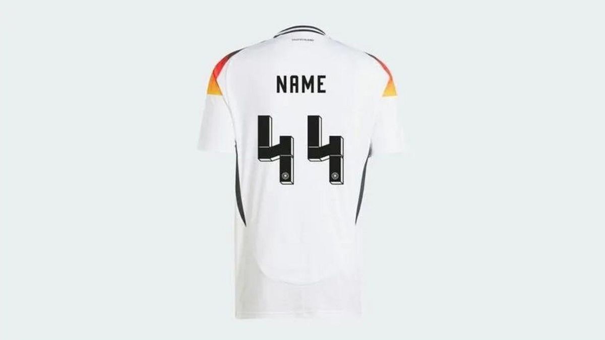 Adidas bans German football fans from purchasing the number 44 kit due to its resemblance to Nazi symbol