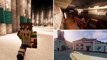 The Ukrainian Soledar salt mines have been recreated in the Minecraft universe
