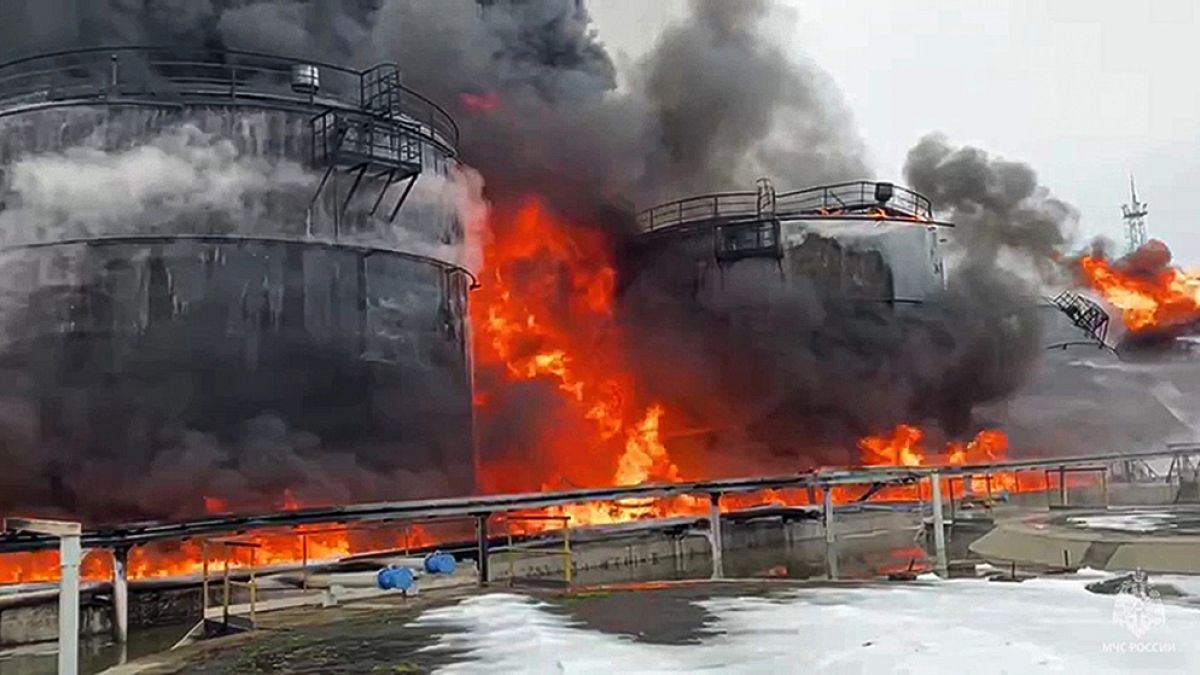 Efectos de los ataques Ucranianos a los refinerías rusas. 