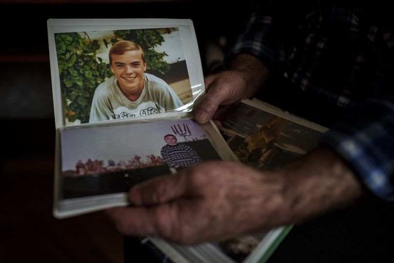 Imagen de uno de los ucranianos asesinados por Rusia en Bucha.