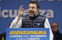 ARCHIVO: Salvini pronuncia un discurso en Milán en noviembre de 2023
