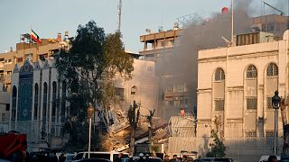استهداف مبنى القنصلية الإيرانية في دمشق-سوريا