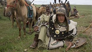 بازسازی صحنه‌هایی از حمله مغول‌ها در مغولستان