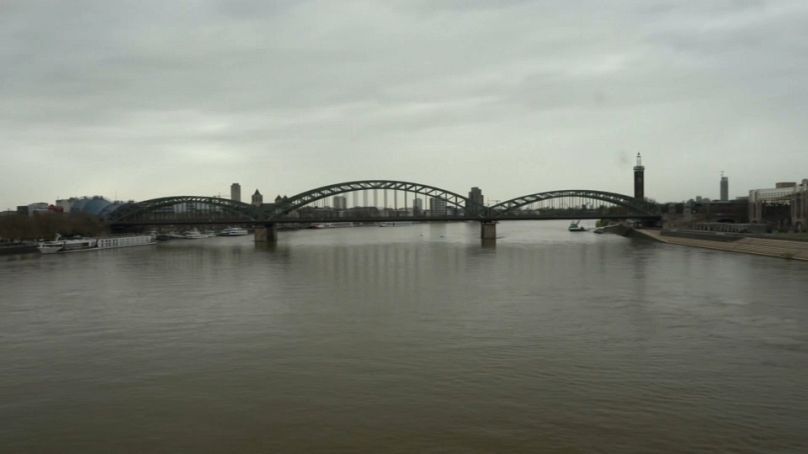 Imagen del río Rin a su paso por la ciudad alemana de Colonia.