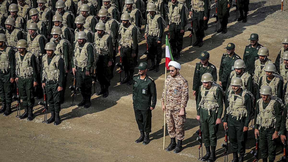 قوات من الحرس الثوري الإيراني شمال غرب إيران. 2022/10/17
