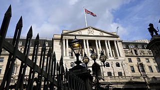 A view of The Bank of England in London, on Sept. 22, 2022.