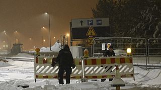 Grenzübergang zwischen Finnland und Russland