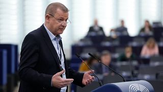 Markus Pieper addresses the European Parliament in 2022