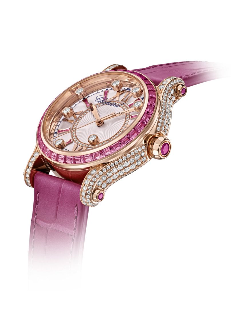 2024 could be the year of the jewellery watch. Here, Chopard's Happy Sport Rose de Caroline model, released in February.