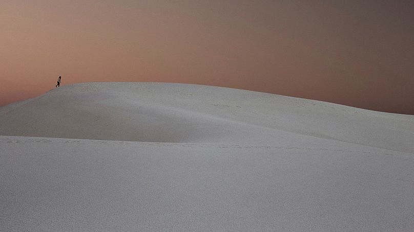 The White Sands National Park dans l'Etat du Nouveau Mexique aux Etats-Unis.