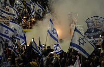 антиправительственная демонстрация в Израиле