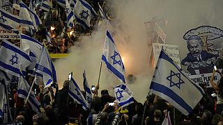 антиправительственная демонстрация в Израиле