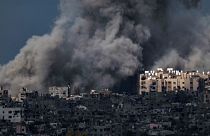 Izrael légicsapást mér a Gázai övezetre Dél-Izraelből 2024. március 8-án