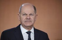 Olaf Scholz kancellár a német kormány ülésén a berlini kancellári hivatalban 2024. március 13-án