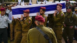 تشييع جندي إسرائيلي قتل في معارك في قطاع غزة