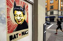 تصویر رهبر چین در یکی از خیابان‌های استکهلم