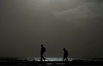 هجوم گرد و غبار به سواحل دریای مدیترانه