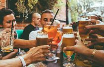 Cheers! People enjoy a pint in Sofia - one of the most affordable cities for beer in Europe