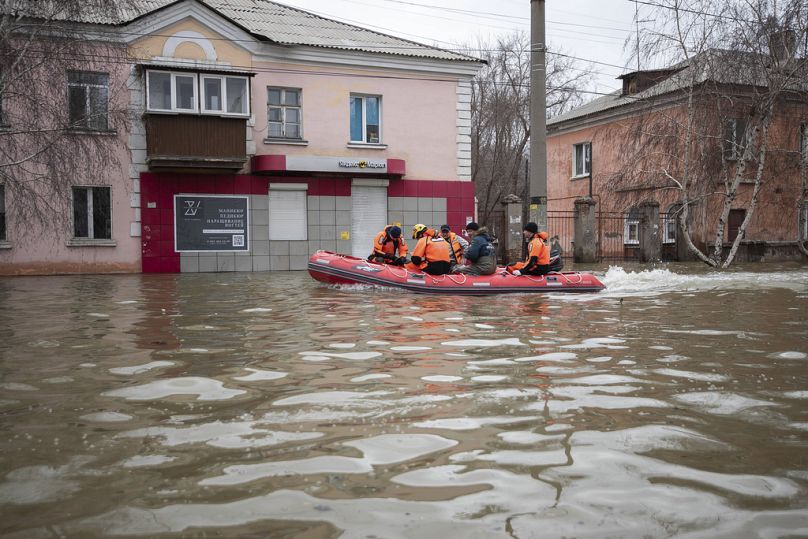 Inundaciones en Orsk, Rusia.